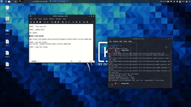 KALI LINUX 2021.1 | CÀI ĐẶT GOOGLE CHROME BẰNG DÒNG LỆNH TRONG KALI LINUX 2021.1 смотреть онлайн