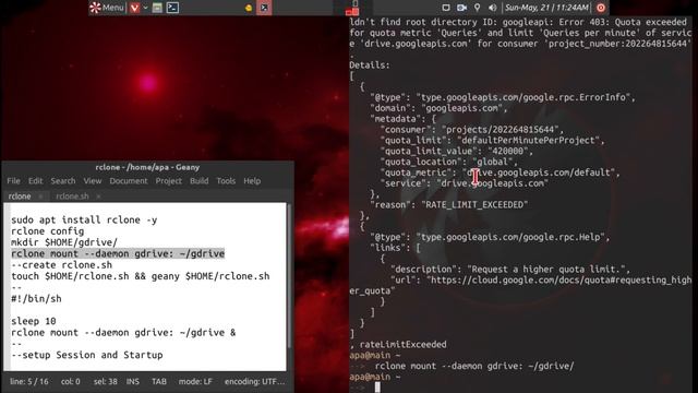 rclone : synchronize to google drive from Peppermint 11. смотреть онлайн
