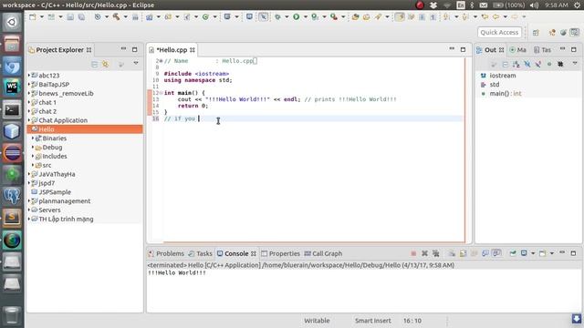 Build C++ using Eclipse on Linux Ubuntu 16.04 смотреть онлайн