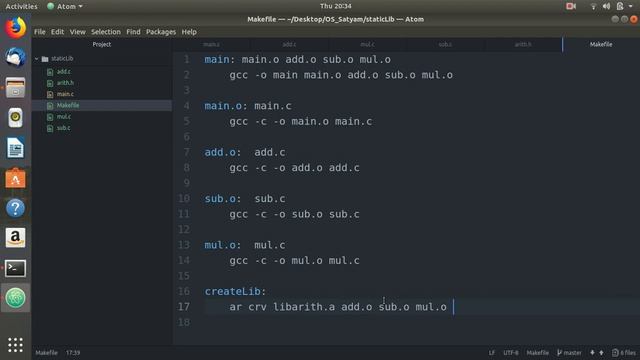 How to make Static Library in Linux platform смотреть онлайн