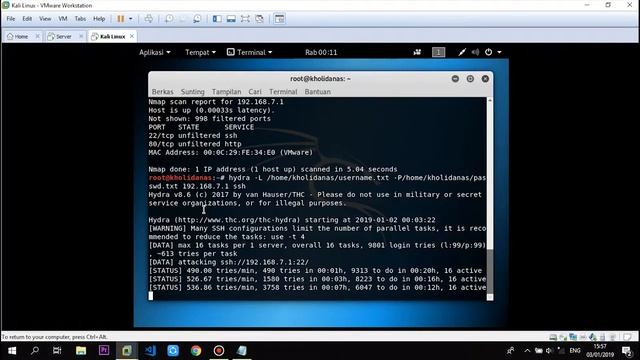 Attack and Defends FreeBSD vs Kali Linux Menggunakan Tools Hydra, Nmap dan IPFW смотреть онлайн