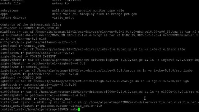 How to compiling & build Netmap on Linux смотреть онлайн