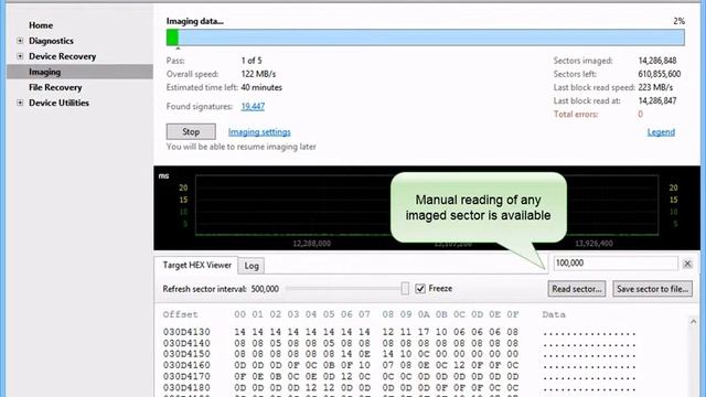 Imaging HEX Viewer in Atola Insight 3.1 смотреть онлайн