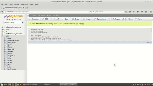 CARA IMPORT DATABASE DI PHPMYADMIN LINUXMINT 17.3 смотреть онлайн