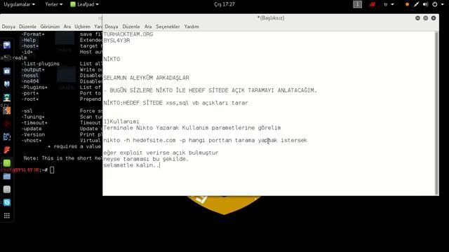 Kali linux Nikto Kullanimi/Detayli смотреть онлайн