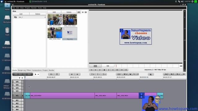 Flowblade1.2 how to add a splash screen and compress your video смотреть онлайн