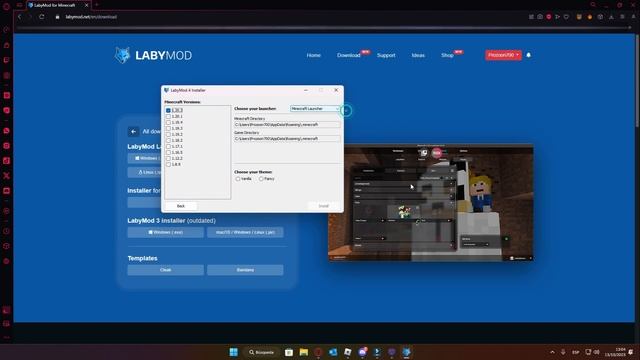Así puedes tener LabyMod en cualquier Launcher / SKLauncher / Tutoriales смотреть онлайн