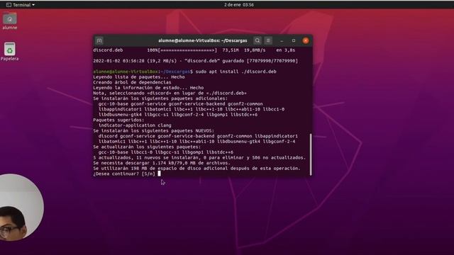 COMO INSTALAR DISCORD EN UBUNTU DESDE TERMINAL MUY FÁCIL смотреть онлайн
