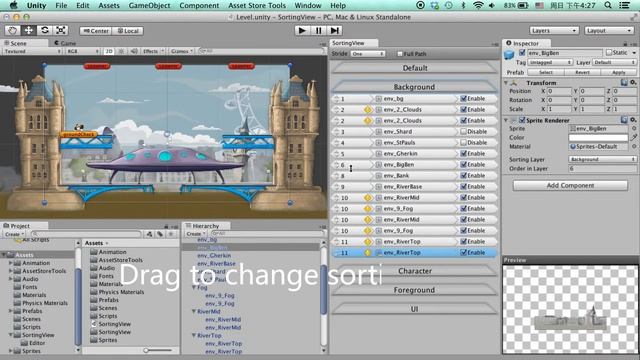 Unity Editor Plugin - Sorting View смотреть онлайн
