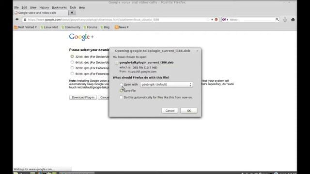 Install Google Voice and Video Chat Plugin in Linux Mint 16 смотреть онлайн