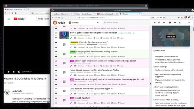 Linux: scrolling stutter when playing YouTube video in second window смотреть онлайн