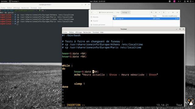 Créez votre horloge parlante sous Linux en Bash ! смотреть онлайн