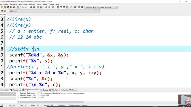 printf et scanf, les fonctions de lectures et d'écriture смотреть онлайн