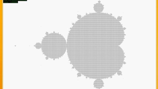 Mandelbrot set visualized by WinBGIm смотреть онлайн