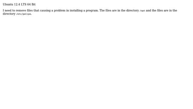 Ubuntu: How to remove a file from /opt? смотреть онлайн