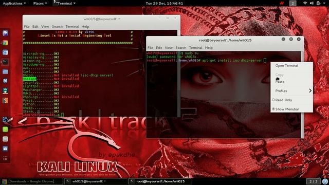 Kali Linux 2 ; Install Linset at Kali Sana смотреть онлайн