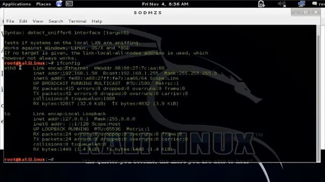 detect_sniffer6 :: Kali Linux :: Reconnaissance Phase! смотреть онлайн