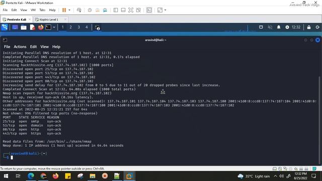 how to scan ip address with the nmap tool in kali linux смотреть онлайн
