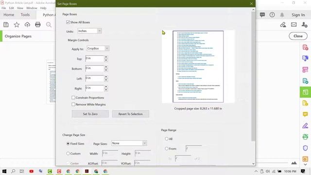 How to Crop Page of PDF Document in Acrobat смотреть онлайн