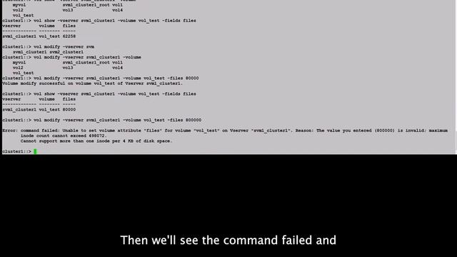 How to increase the maximum number of files for a flexible volume смотреть онлайн