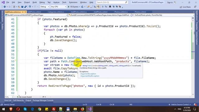 Build Completed Ecommerce with ASP.NET Core Razor Pages - Part 22 - Product Management Images смотреть онлайн