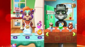 My Talking Tom 2 vs Talking Tom 1 Toilet Drama (ios & android) Gameplay