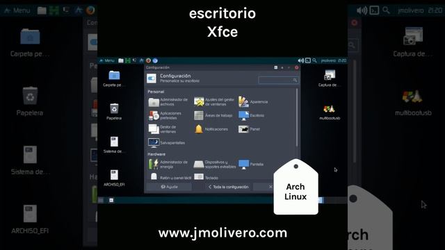Entorno de escritorio Xfce + Arch Linux, la combinación perfecta смотреть онлайн