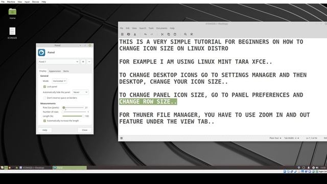 Change icon size on Linux distro смотреть онлайн