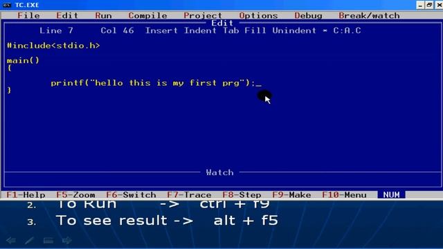 How to write & execute a program in C-C Language Full Course in Telugu-Lesson-7 смотреть онлайн