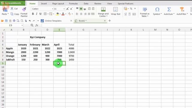 WPS Spreadsheets 2017 tutorial for beginners autosum in Spreadsheets or excel смотреть онлайн