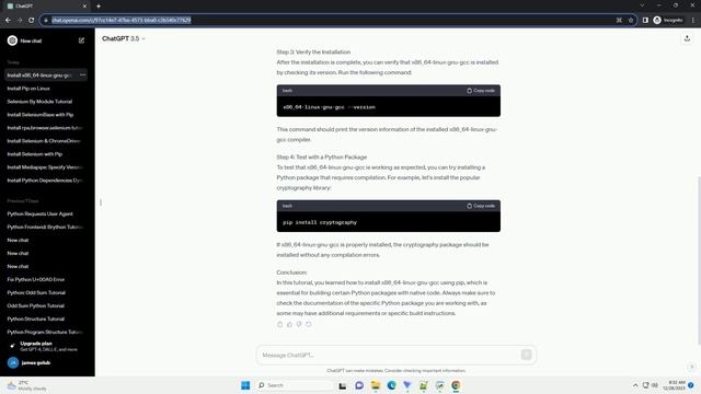 pip install x86 64 linux gnu gcc смотреть онлайн