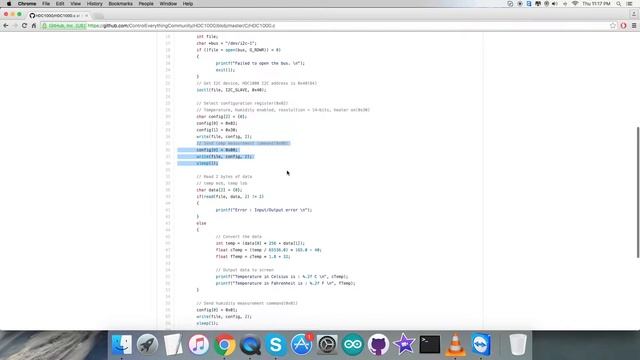 BeagleBone Black HDC1000 Temperature Sensor 'C' Code Tutorial смотреть онлайн