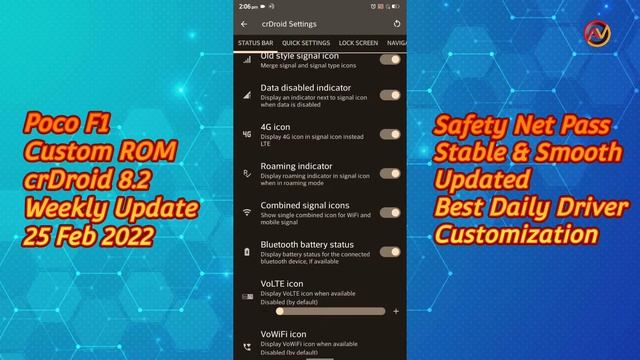 crDroid 8.2 | Android 12 | Weekly Update 25 Feb 2022 | #PocoF1#Android12_CustomRom смотреть онлайн