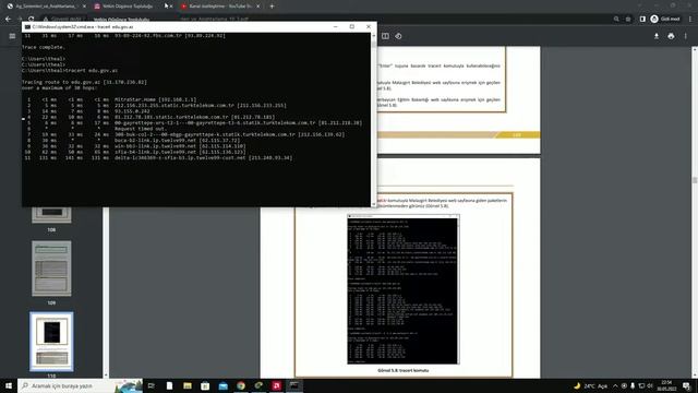 Tracert Komutlarını Öğreniyoruz смотреть онлайн