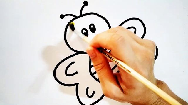 Draw A Bee. Нарисовать пчелу. Араның суретін салу. Намаляваць пчалу. Bir Arı çiz. Ari Chizish.