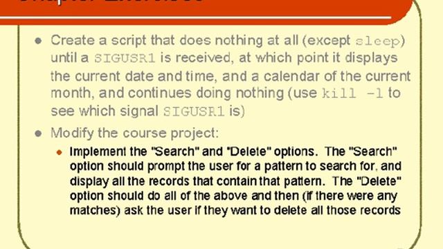 Unix Advance Shell Scripting Chapter Exercises смотреть онлайн