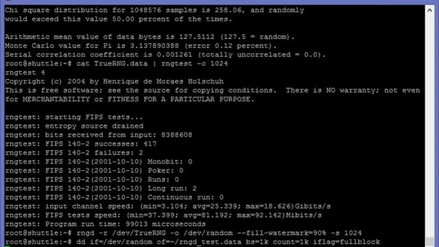 TrueRNG Testing смотреть онлайн
