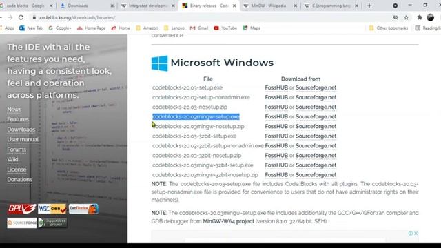 Code blocks IDE to run C programs in GCC - Installation and Programming смотреть онлайн