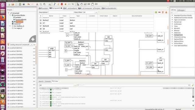 Beremiz Modbus TCP Example filling a glass arm process3 смотреть онлайн