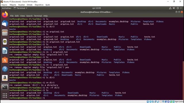 Curso de Linux #11: Removendo arquivos e diretórios Linux (comando rm) смотреть онлайн