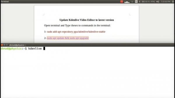 How to Update Kdenlive Video Editor to Latest Version Linux Ubuntu
