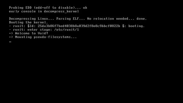 Void Linux boot смотреть онлайн