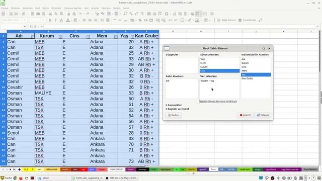 12- F:LibreOffice Calc -Hesap Tablosu- : Özet Tablo смотреть онлайн