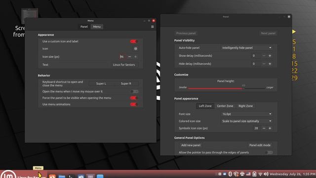 Linux Mint 21.2 - Cinnamon - New Mint Menu Tips. смотреть онлайн