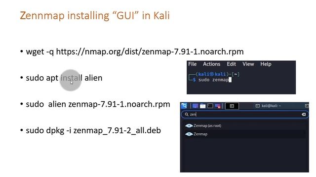 3-Install Zenmap in kali смотреть онлайн