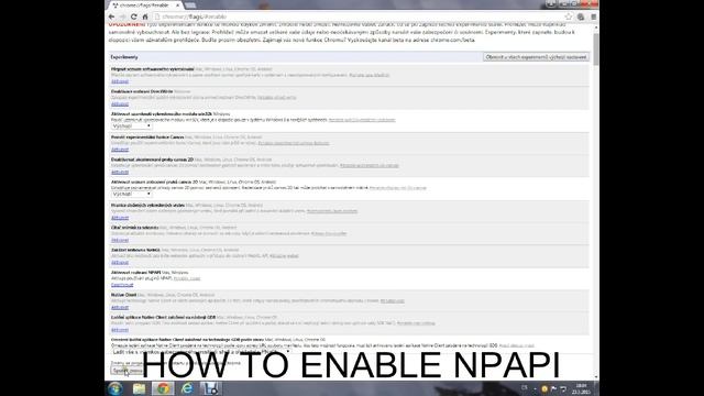 How To Enable NPAPI