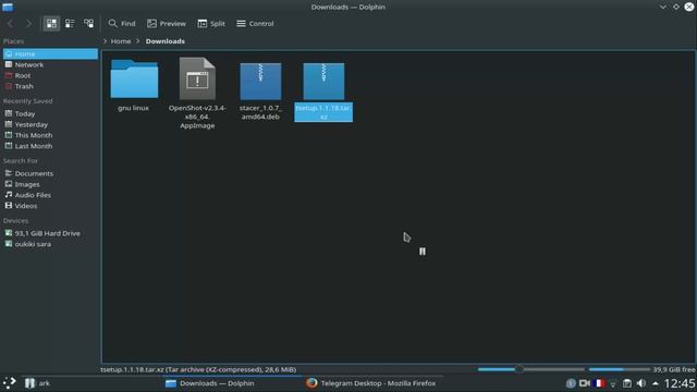 install Telegram on gnu/linux تثبيت تيليغرام على غنو/لينكس смотреть онлайн