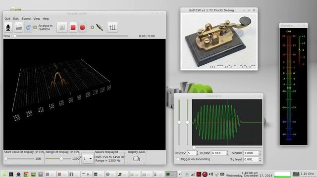QRQ CW on LINUX: SoftCW - qrq cw keyboard смотреть онлайн