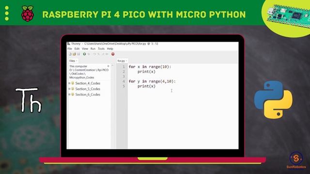 Understanding and Using For Loop | Tutorial | Raspberry Pi Pico | #basicsofpython смотреть онлайн