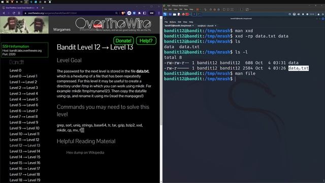overthewire bandit walkthrough level 10 - 14 • free beginner ctf guide • bandit levels 10 to 14 смотреть онлайн